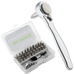 28/32 in 1 Mini Ratchet Wrench Set with Right Angle Offset 1/4