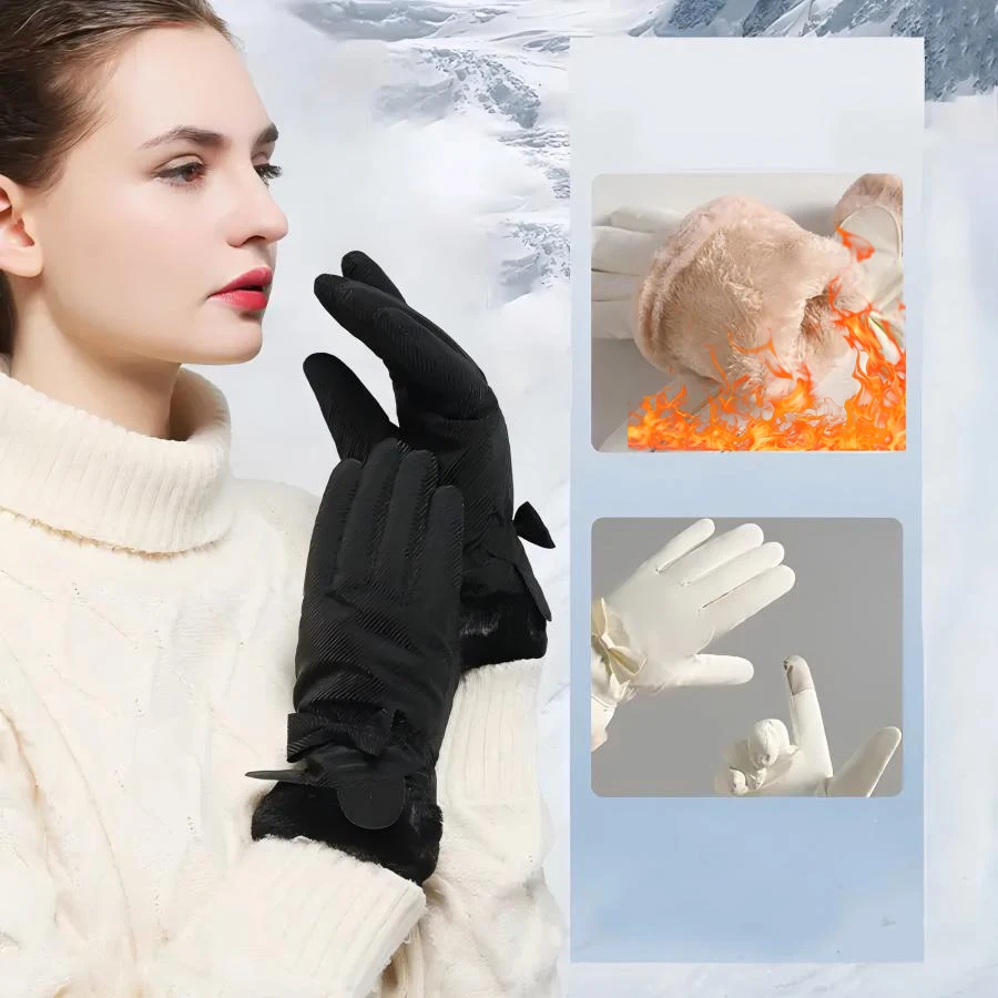 

Warm Gloves - Cozy & Cute Women's Winter Gloves Cold Weather Fingers Snow Ski & Snow Gloves Christmas Gifts