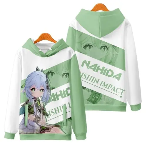 

2026 Genshin Impact Nahida 3D Printed Cosplay Hooded Sweatshirt Women/Men Casual Hoodie Harajuku Casual Hoodies Clothes