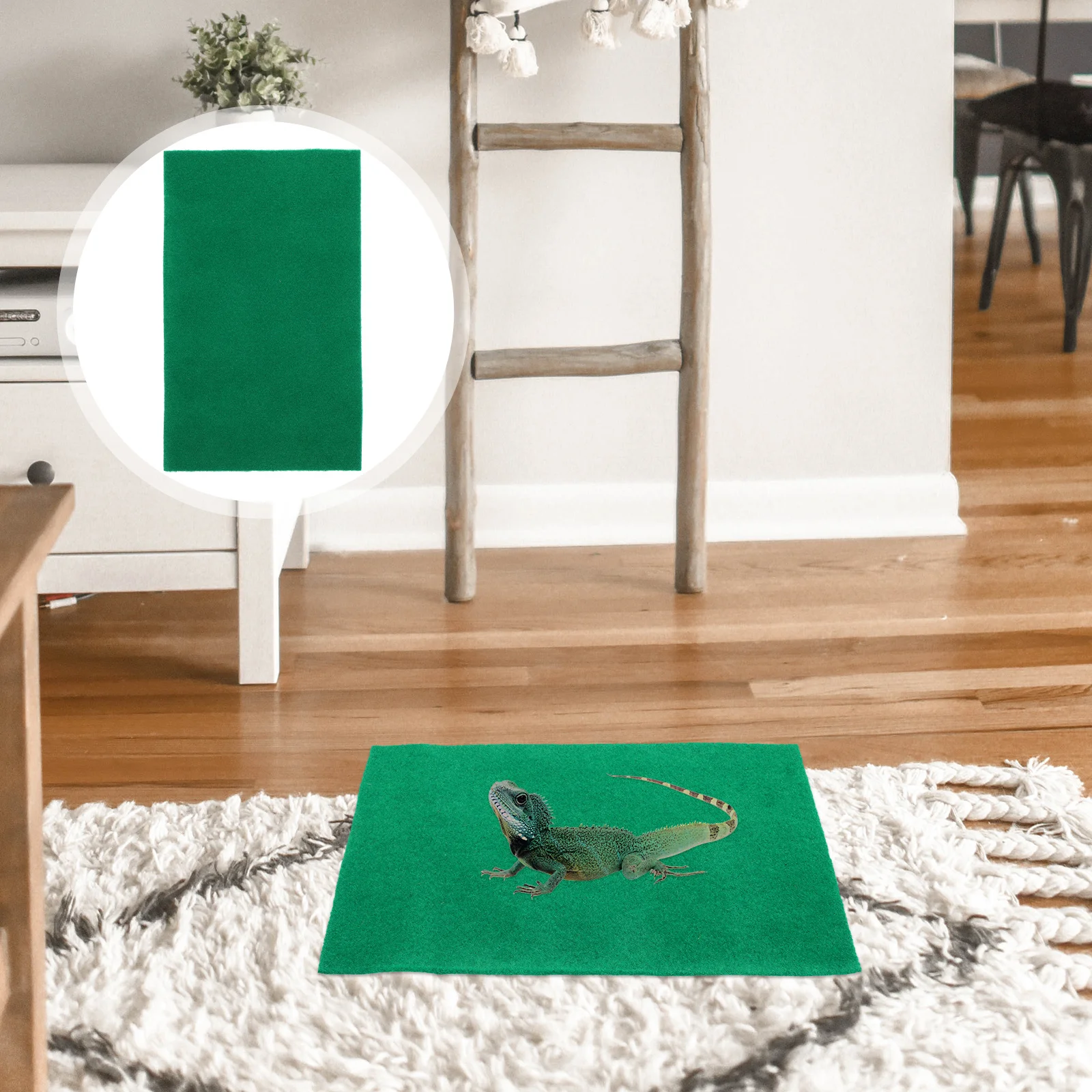 

2Pcs Household Reptile Carpet Thick Wear-Resistant Tortoise Bedding Absorbent Breathable Natural Moss Mat for Snake Lizard