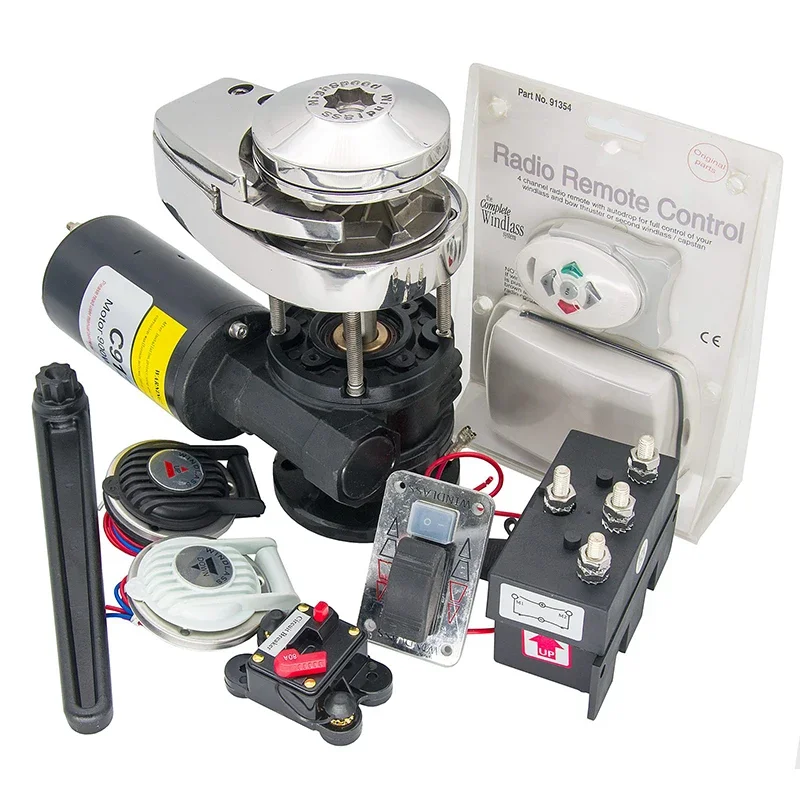 

Customizable Marine Boat Anchor Windlass 12V 900W Heavy Duty Highspeed Winch for Boats From 20ft to 35ft C912