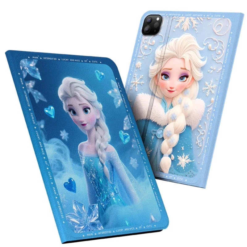 

Princess Elsa For iPad Case ipad 8 9 10 10.2in Air4 5 10.9in M2 M3 A16 11in Protective case Pro4 5 6 12.9in M4 13in Tablet Cover