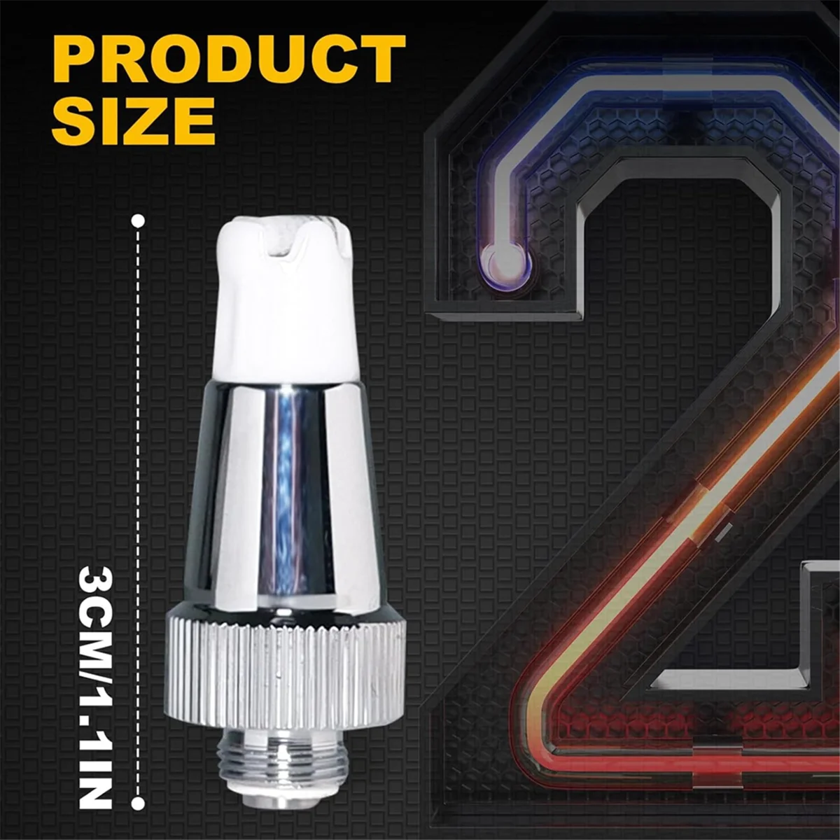 A002 5PCS 2nd Generation Upgrade Ceramic Heating Head Quick Heating Tool Compatible with 510 Thread