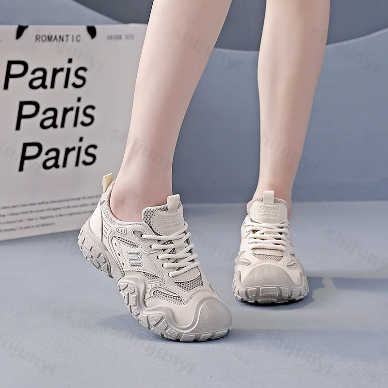 نساء أحذية رياضية غير رسمية 2025 الخريف موضة في الهواء الطلق عدم الانزلاق احذية الجري أحذية رياضية مريحة للتنفس Zapatos Mujer