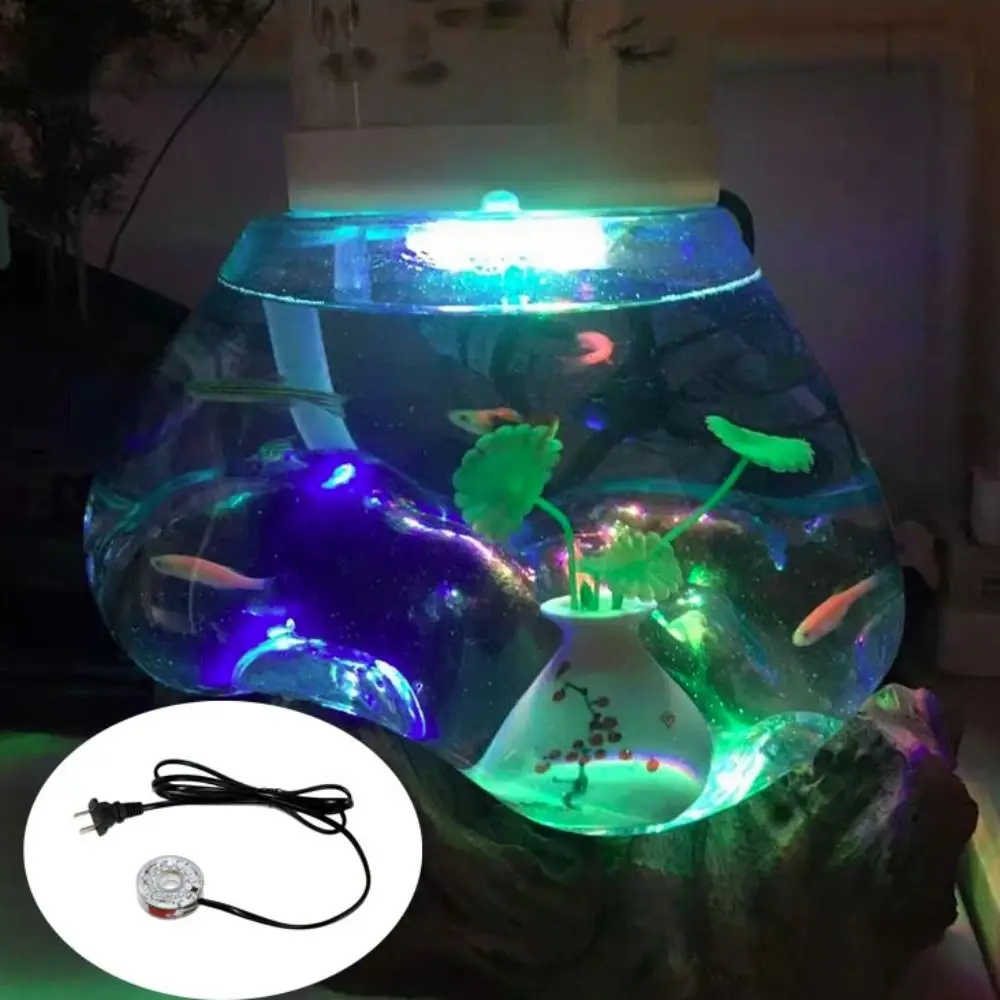 الضوء المحيط ضوء خزان الأسماك الملونة مقاوم للماء مع مصاصة حوض السمك ضوء LED مصابيح ديكور حوض السمك الجنينة