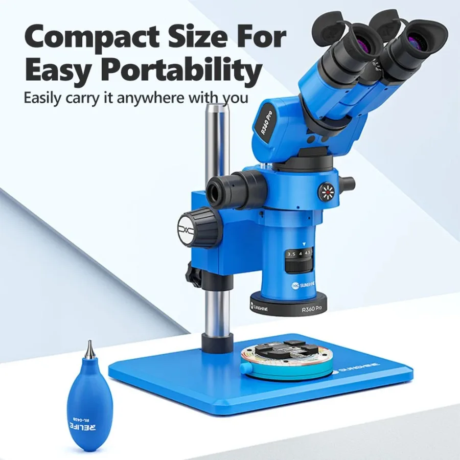 RELIFE RL-043B Soffiatore per polvere Potente strumento di pulizia del flusso d'aria per la riparazione del telefono Obiettivo della fotocamera Strumento per la rimozione della polvere della tastiera del computer