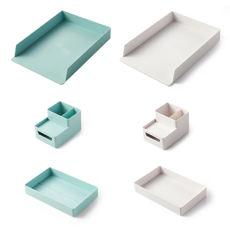 Домашний стол, ящик, коробка, лоток, держатель, стойка для документов, чехол для настольного пластикового хранилища