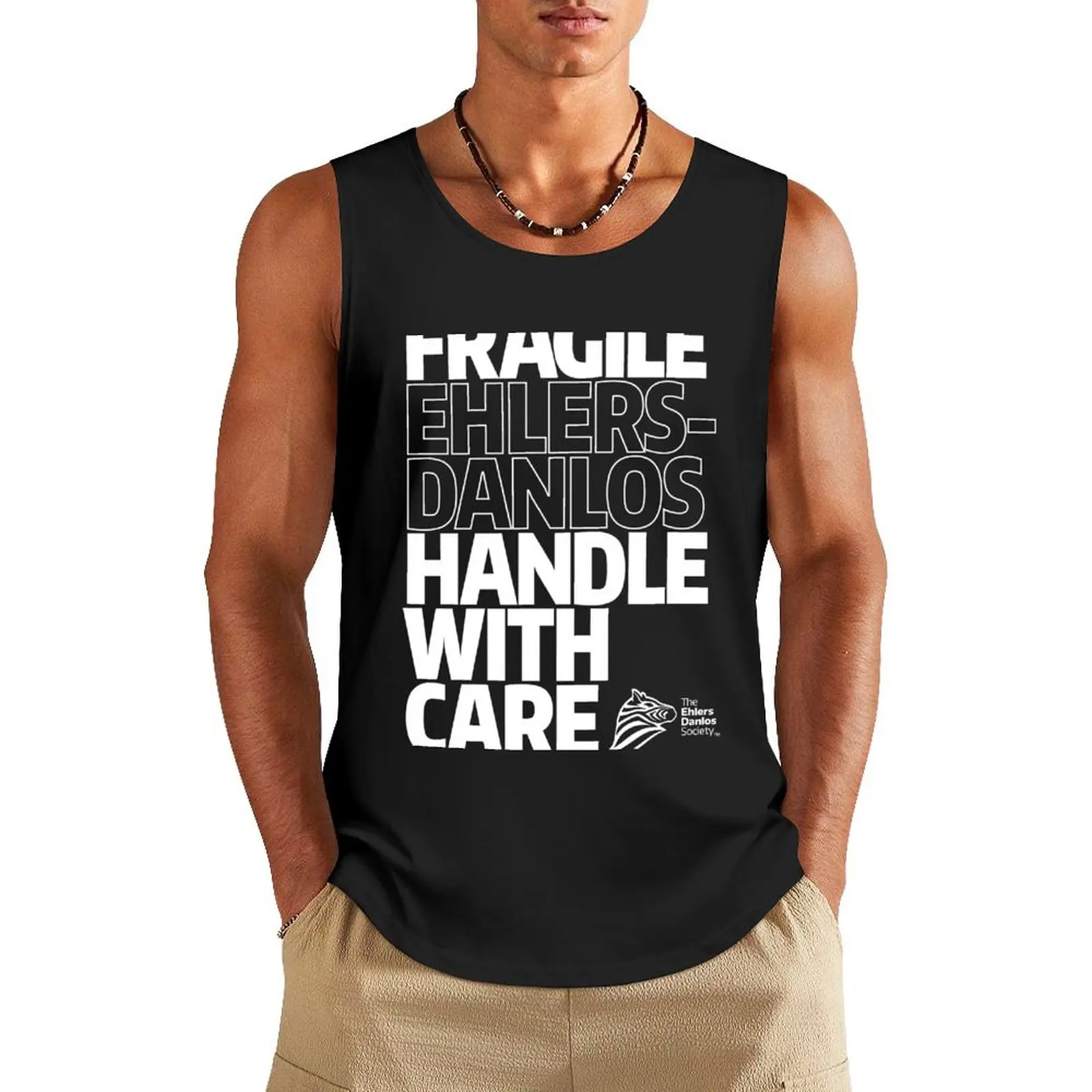 Fragile: Handle with Care Tank Top Men's clothing sports clothes for men sports vest clothing men