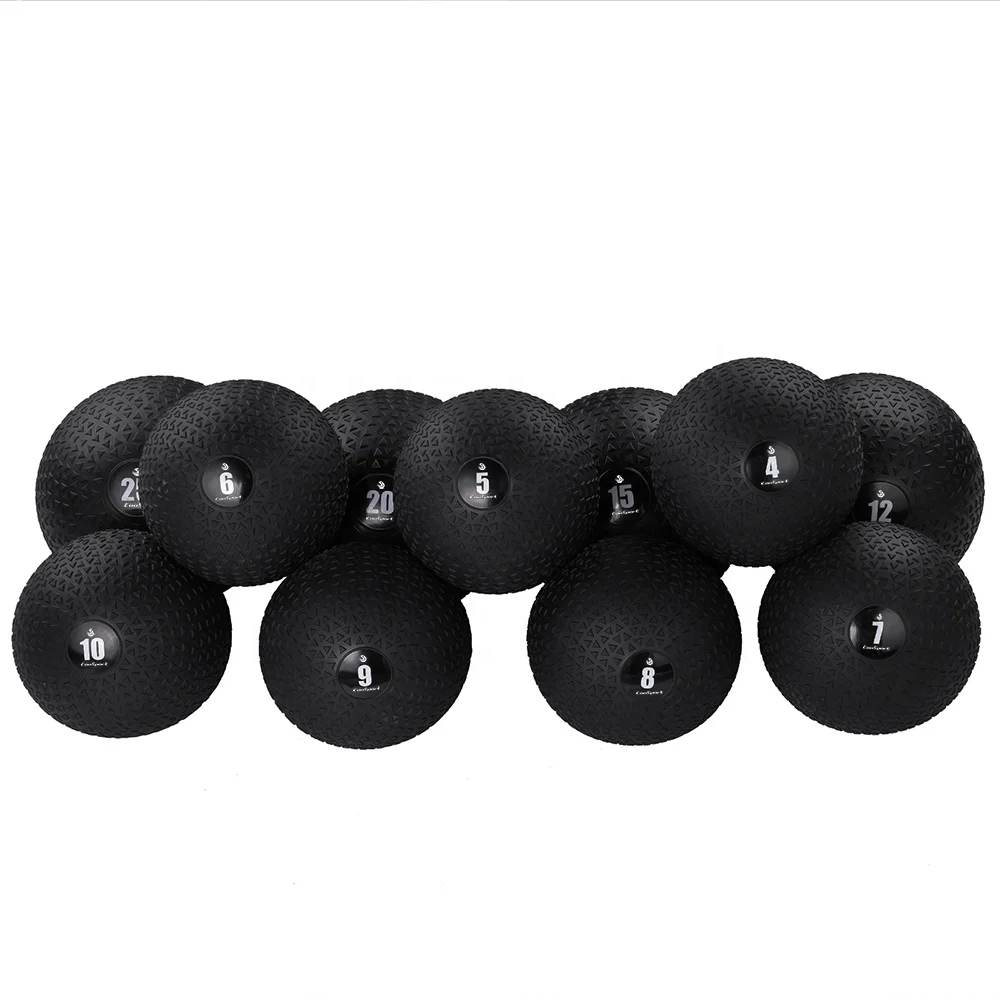 Ginásio Exercício Slam Ball 4kg-25kg Bola durável, ponderada, funcional, personalizada PU Soft Medicine Wall Ball para treinamento de núcleo