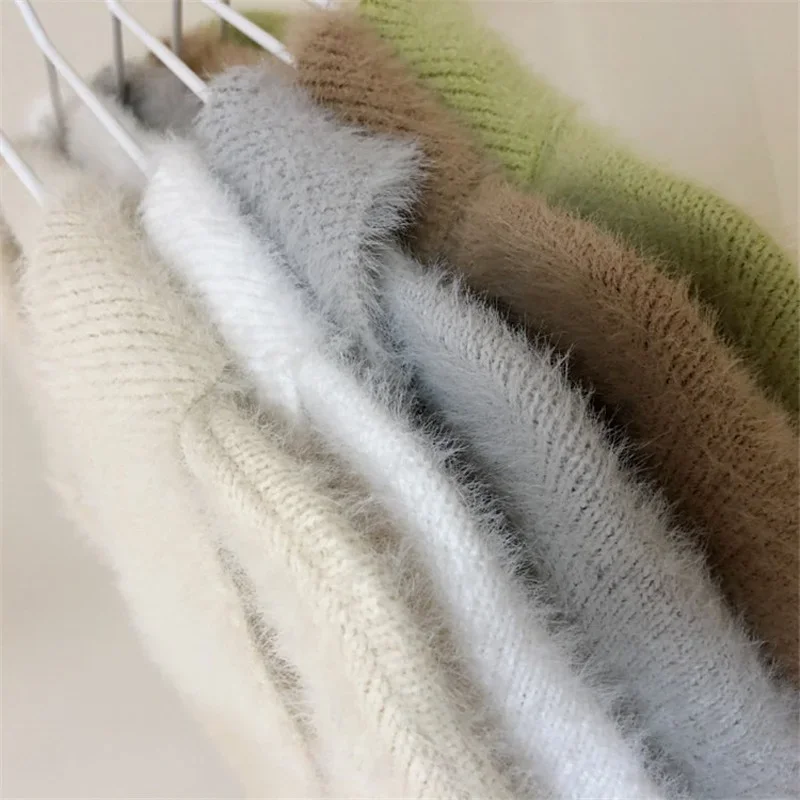 Autumn / Winter Knitted Cardigan Sweater Women Long-sleeved Lapel Single-breasted Women's Knitted Casual Jacket Sueter Mujer New