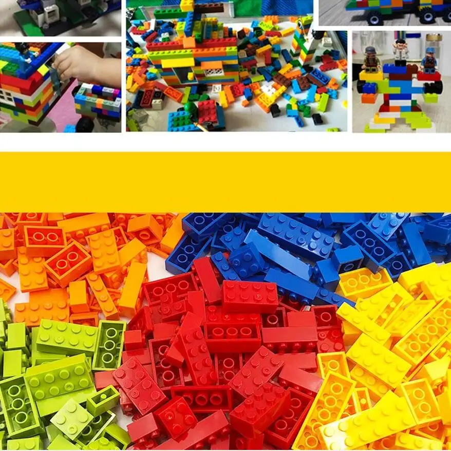 Building Blocks Children\'s DIY Toys Bulk 300/500/1000pcs Creative Collage Educational toys Granule Compatible with LEGO Puzzle