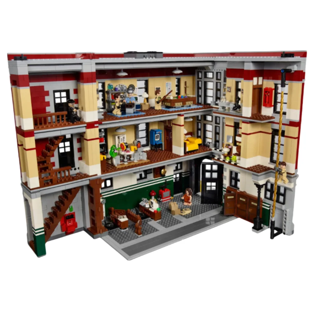 4634 PCS Ghostbusters Firehouse 16001 83001 Hoofdkwartier Bouwstenen Bricks Kit Compatibel 75827 Kerst Verjaardagscadeautjes