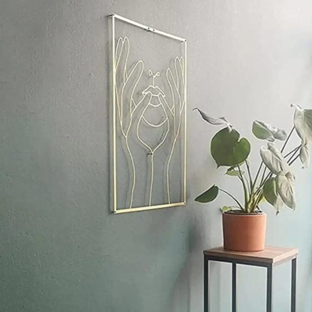 Female Wall Art Aesthetic Framed Modern Line Drawing Abstract Poster