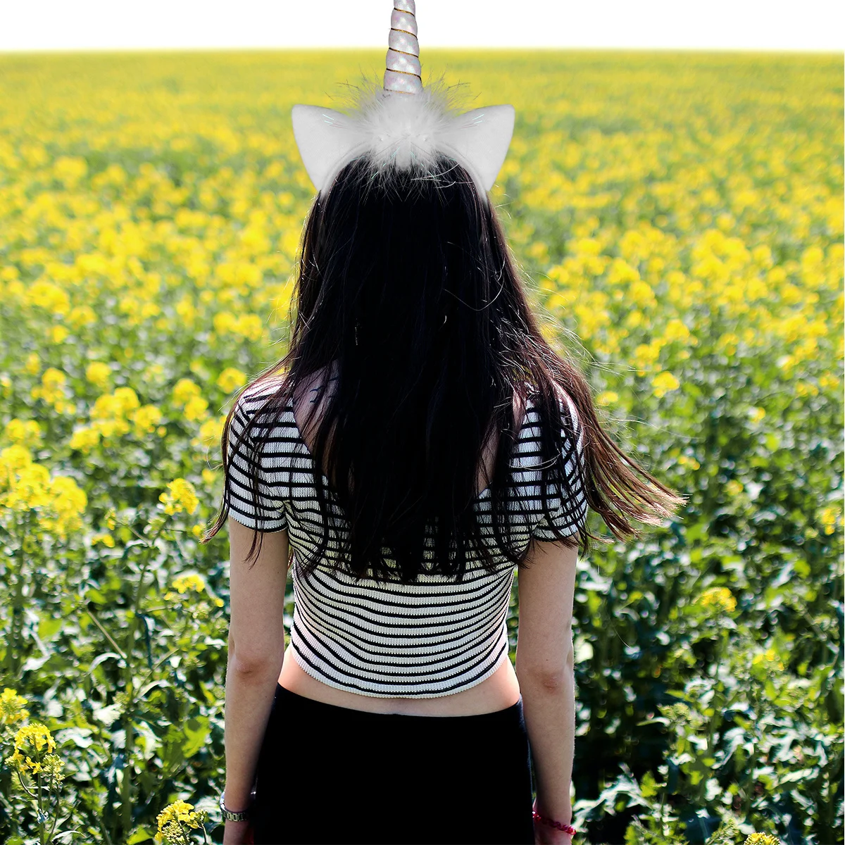 

1 шт., повязка на голову с единорогом, кошачьи уши, светящийся обруч для волос, светящиеся вечерние головные уборы для девочек, детей и взрослых, повязка на голову с единорогом для девочек