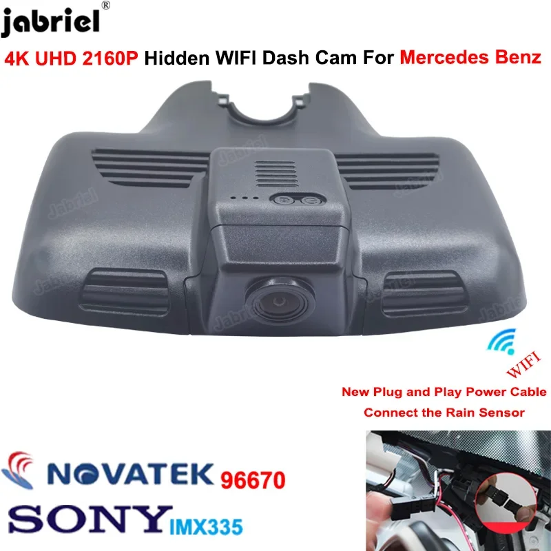 New 4K Wifi Dash Cam Car DVR Recorder For Mercedes Benz C Class w205 c204 c205 For Mercedes GLC x253 c253 glc43 glc63 c43 c63