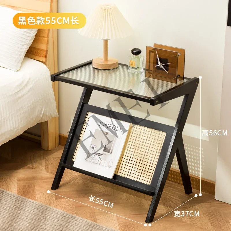 Bedside table simple modern bedroom bedside small bedside shelves household mini side few cabinets living room table