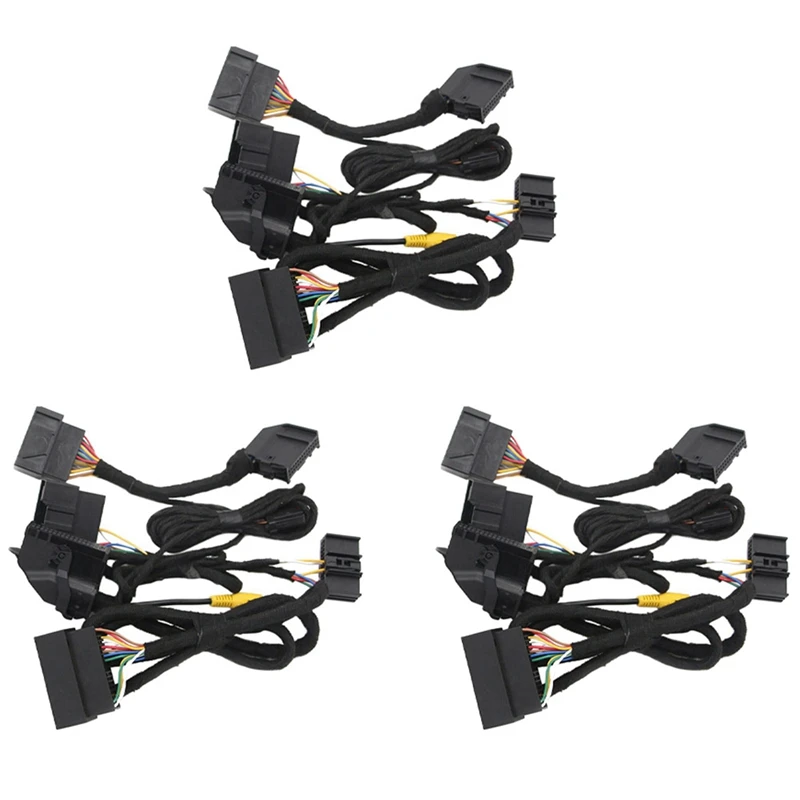 3X 4 Inch To 8 Inch PNP Conversion Power Cable Adapter For Ford F-150 Mustang Edge Fusion SYNC 1 2 To SYNC 3 Upgrade