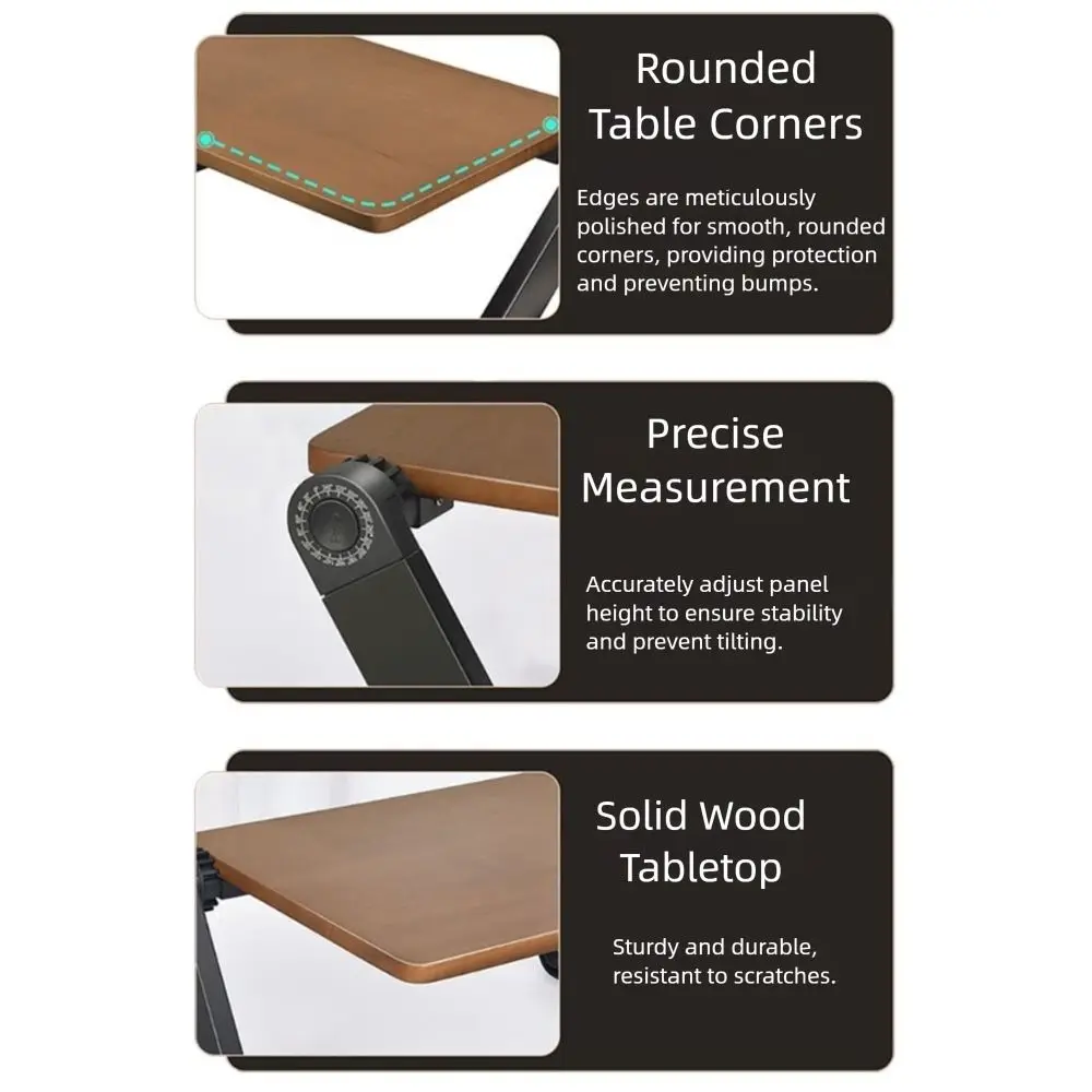 

Подставка для ноутбука из цельного дерева, регулируемая по высоте, регулируемая по углу, подставка для компьютерного стола, портативный складной кронштейн для проектора, подставка для хранения