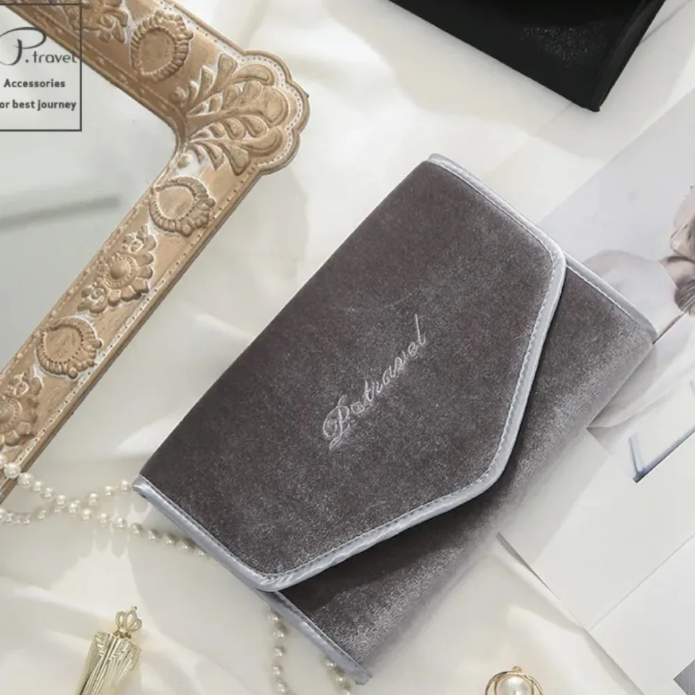 

Новый многофункциональный органайзер для ожерелья и сережек, складной дорожный органайзер для ювелирных изделий, сумка для хранения ювелирных изделий, дорожная сумка