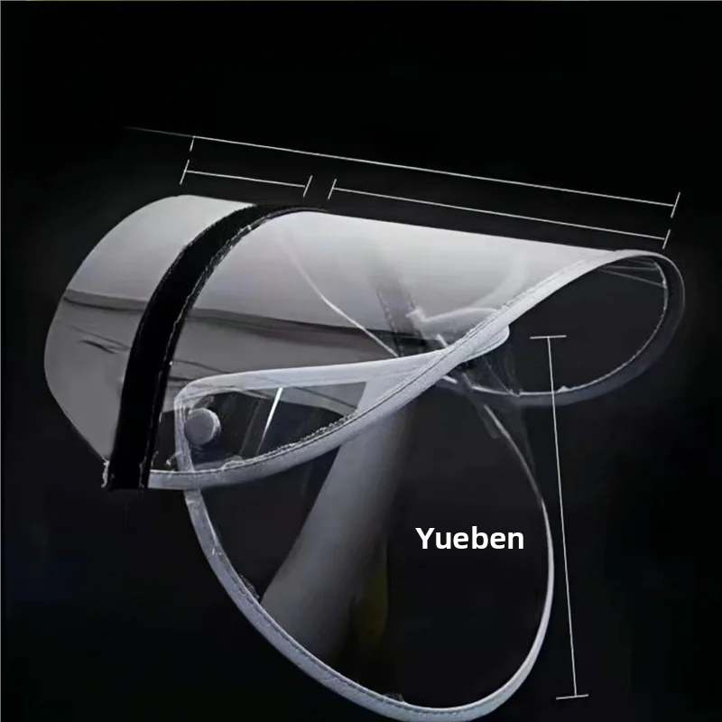 

Detachable Double Hood Raincoat Accessory Face Cover for Vehicle Transparent Waterproof Rain Poncho Comfortable Fit