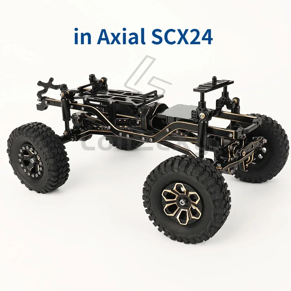 4 SZTUK mosiężnych felg o średnicy 1,0 cala do gąsienic RC 1/24 Axial SCX24 AX24 FCX24 1/18 TRX4m Metalowe części modernizacyjne