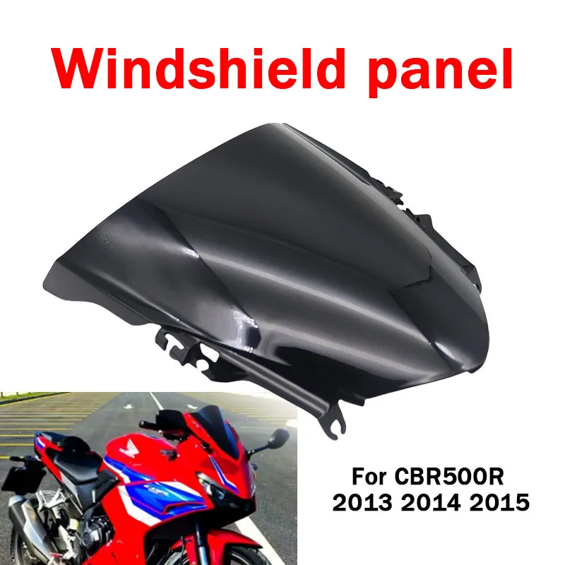 Double Bubble Windscreen For Honda CBR500R CBR500 500R CBR 500 R 2013-2015 Motorcycle Front Windshield PC Plastic Street Bike