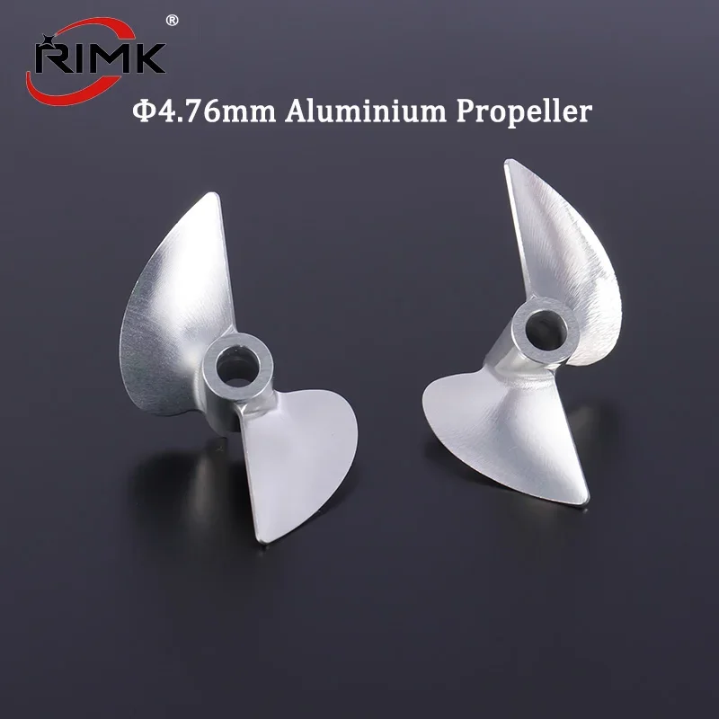 RC Boat 4.76mm (3/16 ') OD42mm Propeller Positive Screw 2 Blades Aluminum Propellers Left Prop for RC Boat
