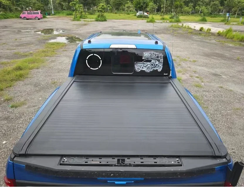 Pickup Truck Bed Manual Box Retractable Tonneau Cover For 2015+ Toyota Hilux /Revo (Sr5 J Deck With Front Fence) K46A