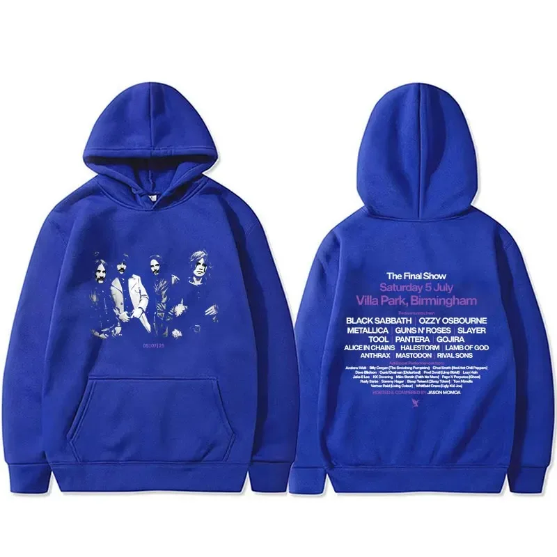 يعود مجموعة الرجال من فرقة السبت الأسود Ozzy Osbourne مع هوديس دافئ من الصوف الثقيل المطبوع كبير الحجم للرجال والنساء #3