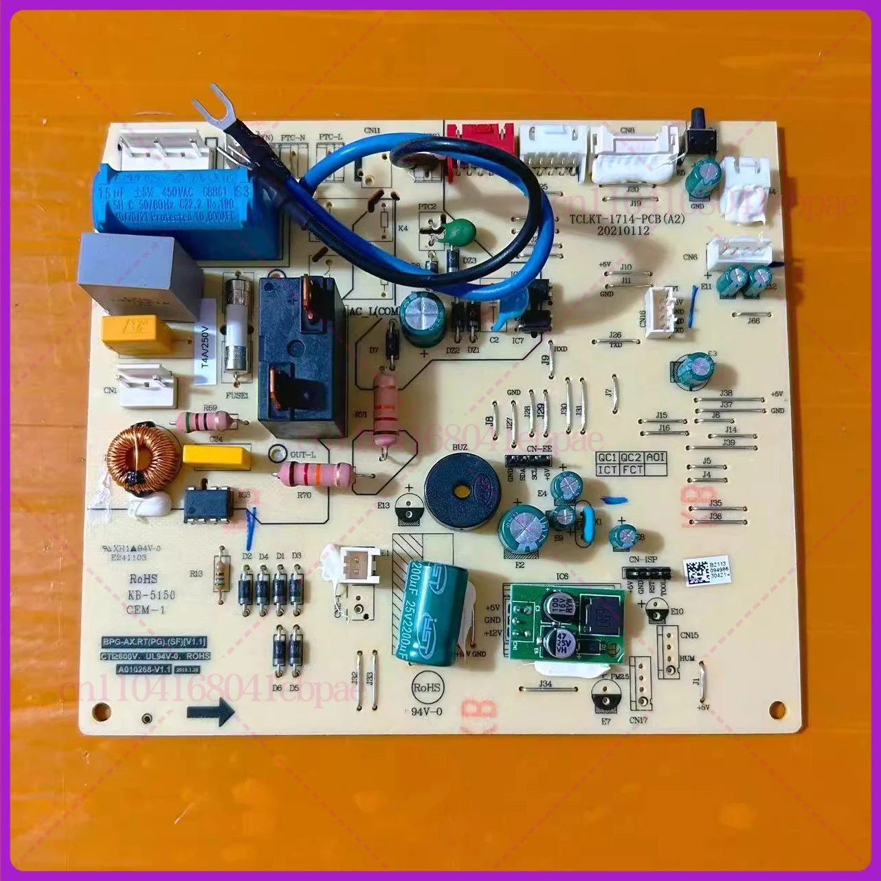 

Основная плата компьютера для кондиционера TCL BPG-AX. RT (PG). (SF) [V1.1] плата управления A010268