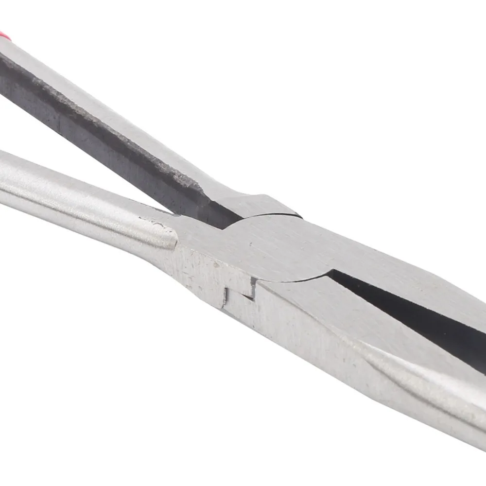 Angled Head Extended Handle Pliers Black Non-slip Grip 25 Degree Elbow Extension Clamp 11 Inches Extended Bending Plier