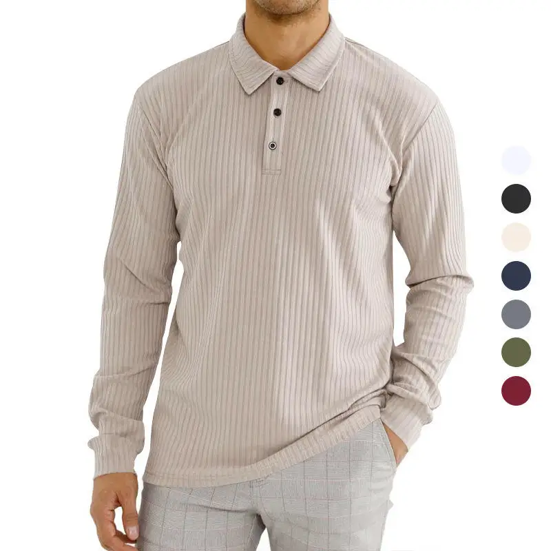 

Classic Casual Long Sleeve Men's Shirt Button Collar Classic Style Comfortable Cotton Blend Cool Feeling Autumn Wear