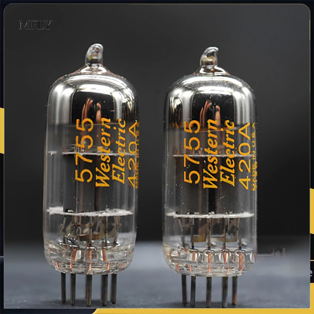 New Western Electric WE 5755/420A tube with conversion tube seat generation 12AX7 ECC83 5751