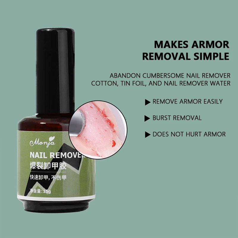 Magic Remover Nail Gel Polish Remover UV Gel Polish Delete Magic Burst Nail Gel Remover Semi Permanent Varnish Polish 15ml