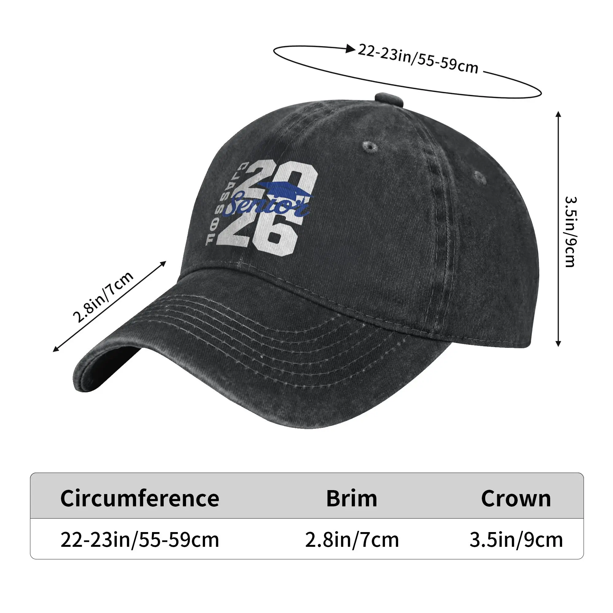 Class of 2026 Senior 2026 Graduation Casual Baseball Cap Summer  Trucker Hat High Quality Snapback Cap Women Men Baseball Caps