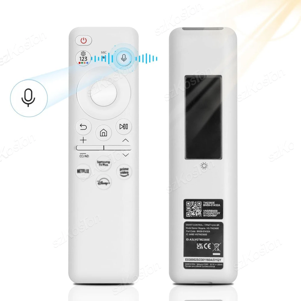 Replacement Voice Remote for Samsung Smart TV BN59-01432A Solar Charging Remote Control for Samsung TVs 2023 Model Neo QLED HDR