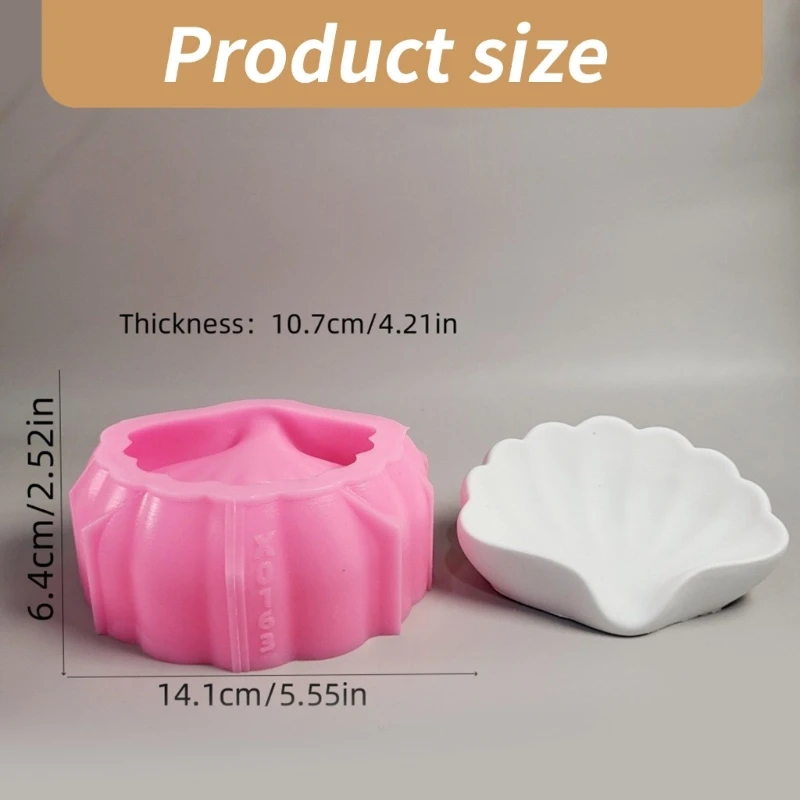 Individualized Soap Holder Crafting Mold Customizable Shell Soap Storage Holder Silicone Mold for Crafting Enthusiasts