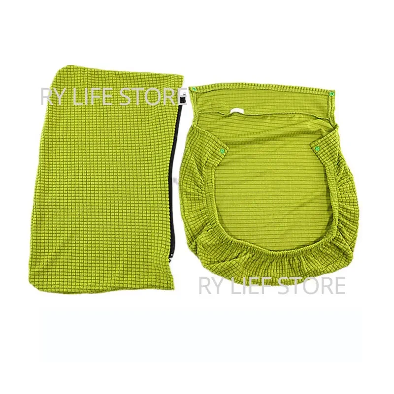 Elastic Seat Cover for Computer Chair Seat Protector Fleece Chair Cover Office Chair Cover Dining Seat Slipcover