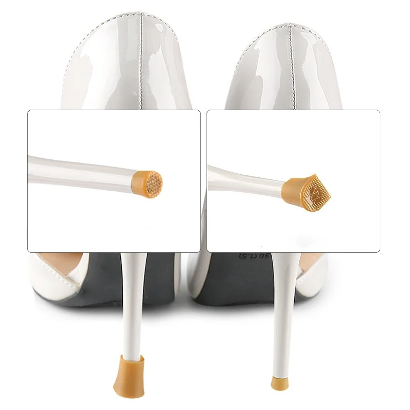Heel Protection Covers Women's High Heels Anti-slip Mute And Wear-resistant Heel Cover Repair And Replacement Heel Accessories