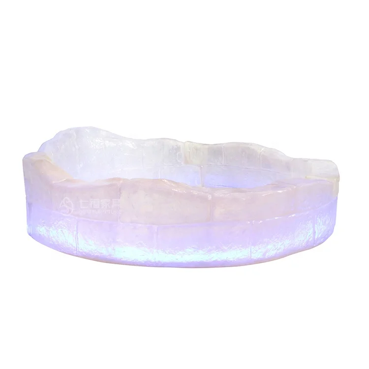 China Good Quality Cheap Price Hotel Furniture Luminescence Ice block Sex Bed for sale