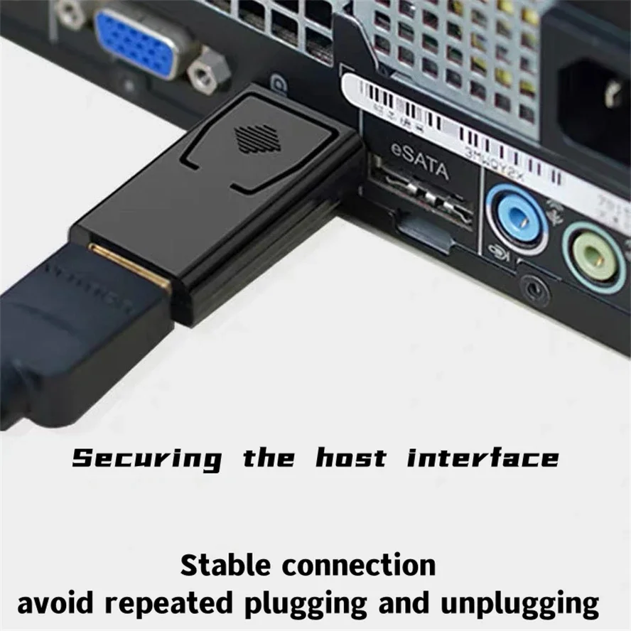 4K DP DisplayPort إلى HDMI محول متوافق DP ذكر إلى أنثى HDMI متوافق HDTV محول فيديو الصوت الكمبيوتر المحمول #3