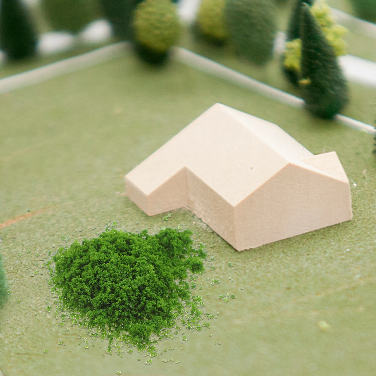 

3 Bags Sponge Tree Powder Realistic Appearance Fine Workmanship DIY Sand Table Material for Micro Landscape Decor Grass Scatter