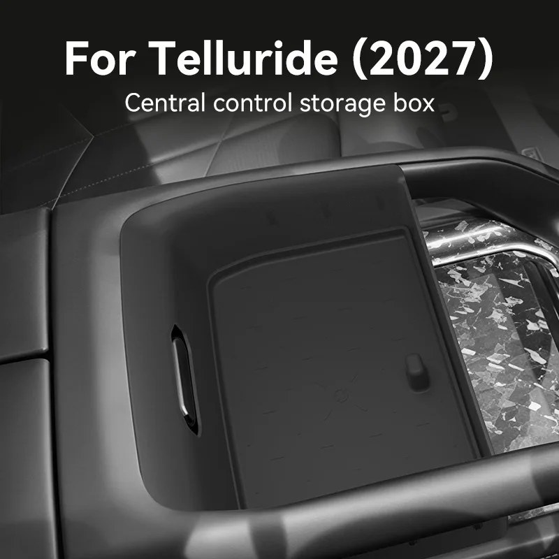 Center Console Storage Box for 2027 Kia Telluride, Interior Armrest Organizer Accessories