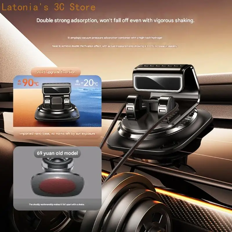 Auto Telefon Halter Auto Dashboard Halterung für Die Meisten Handy 360 Grad Rotierenden Telefon Stehen Einfache Installation – Detail 7