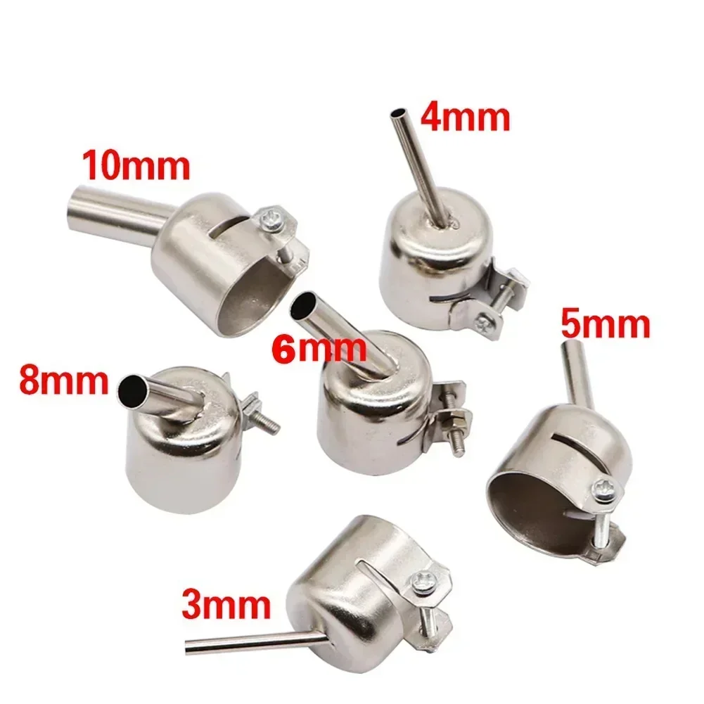 

45-Degree Bent Curved Angle Nozzle Sleeve For 850-Series Hot Air-Gun 852 852D Hot Air Soldering Station Nozzle Replacement Tips