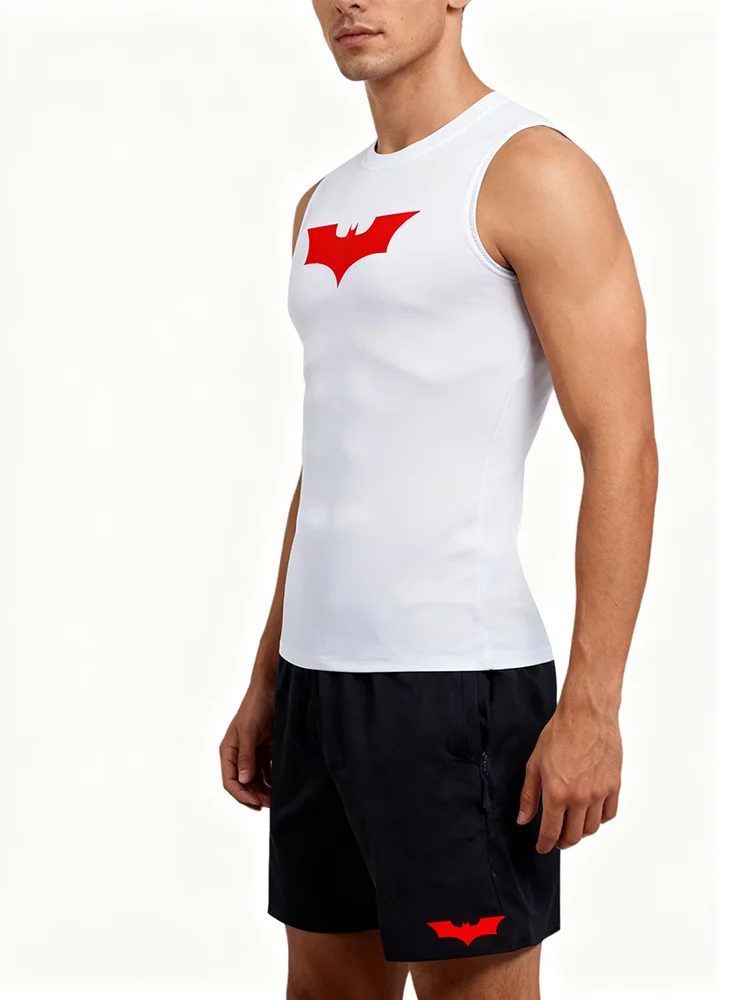 تي شيرت الجري واللياقة البدنية للرجال، ملابس اللياقة البدنية والتدريب، مجموعة رياضية خفيفة الوزن، واقي ساق الجري البطيء للرجال #3