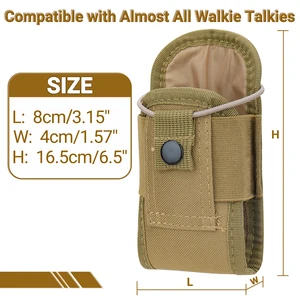 Taktische Tasche Walkie -Talkie Oxford Molle Radio Haltertasche tragbare Taschenjagd Jagd Sport Taille Saco Bag Gegenstand Kältes 6 Hauptverkaufsfunkabdeckung - №2