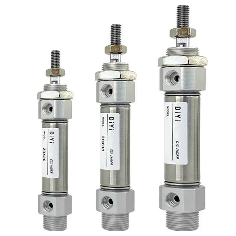 CDM2B20-50/75/100/125/150/200mm Pneumatic Cylinder with Magnet, CDM2B Series Stainless Steel Air Cylinder for Automation