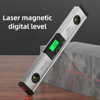 Laser Level Ruler Magnetic Digital Spirit Level Multi-function High Precision Slope Angle Gauging Tool Household Measuring Tools