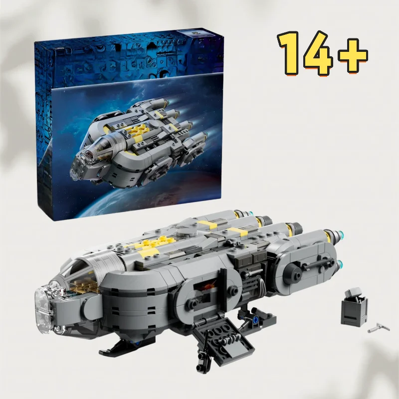In Stock 701pcs DIY Starship Building Blocks Star Interstellar Conflict Spaceship Model Bricks For Adults Festival Holiday Gift